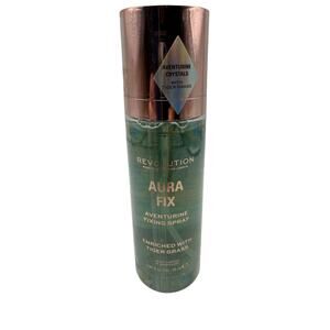 Makeup Revolution Aura Fix Aventurine Fixing Spray With Tiger Grass 2.87 fl. Oz